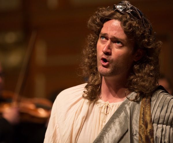 Aaron Sheehan performing the title role of Charpentier
