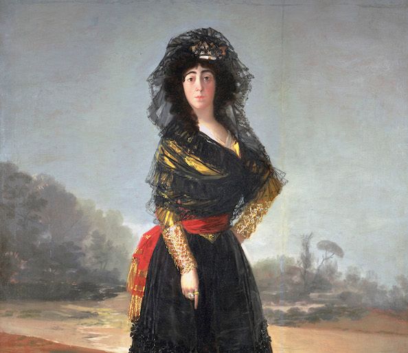 María del Pilar Teresa Cayetana de Silva Álvarez de Toledo y Silva, Thirteenth Duchess of Alba Francisco Goya y Lucientes (Spanish, 1746–1828)1797Oil on canvas*On loan from The Hispanic Society of America, New York, NY *Courtesy, Museum of Fine Arts, Boston