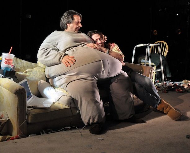 John Kuntz and Maureen Keiller in the SpeakEasy Stage Company production of “The Whale.” Photo: Craig Bailey/Perspective