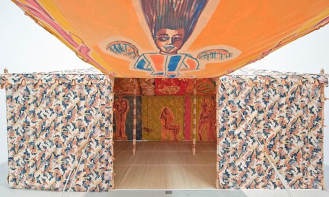 Francesco Celemente, "Tents," an installation view. Photo: Courtesy of MASSMoCA.