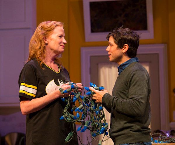 Johanna Day as Zippy and Raviv Ullman as Hunter in the Huntington Theatre Company production of "Choice." Photo: T. Charles Erickson.