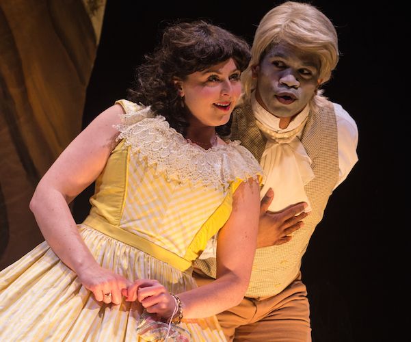 Bridgette Hayes and Brandon Green in the Company One production of "An Octoroon." Photo: