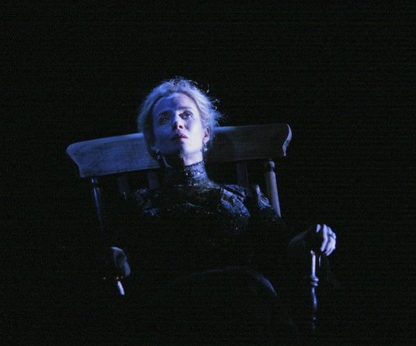 Lisa Dwan in "Rockaby." Photo: John Haynes.