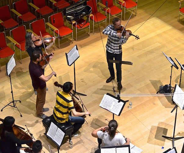 A Far Cry in rehearsal for "An American Program."