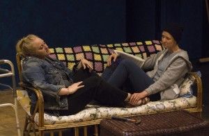 Rory Hammond and Christianna Nelson rehearsing ‘Ugly Lies the Bone.’ Photo: Ava G. Lindenmaier.