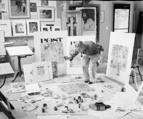 Norman Rockwell in 1962, the year of "The Conn." Photo: Louie Lamone.