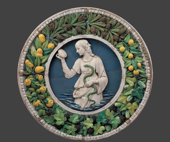 Prudence Andrea della Robbia (Italian (Florentine), 1435–1525) Ca. 1475 Glazed terracotta *Lent by the Metropolitan Museum of Art, Purchase, Joseph Pulitzer Bequest, 1921 (21.116) Photo: Courtesy, Museum of Fine Arts, Boston
