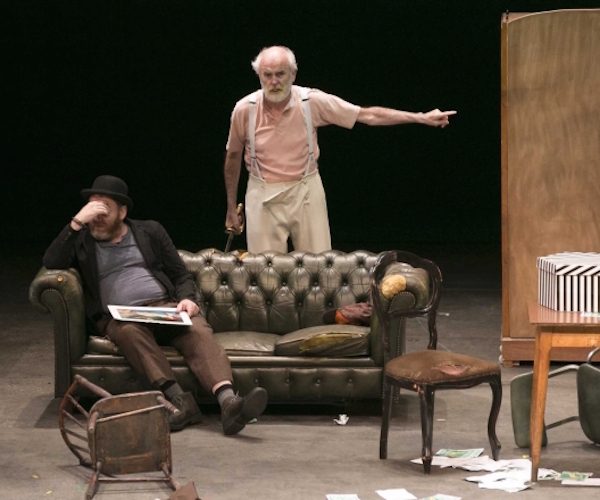 James Hayes (Peter Flynn) and David Ganly (Fluther Good) in the Abbey Theatre