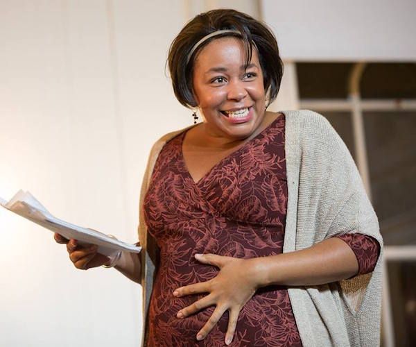 Ramona LIsa Alexander in the Israeli Stage production of "Fertile." Photo: courtesy of Israeli Stage.