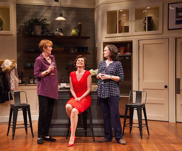 Julia Brothers, Gail Rastorfer, and Jessica Wortham in the MRT production of "Women in Jepardy!." Photo: Meghan Moore
