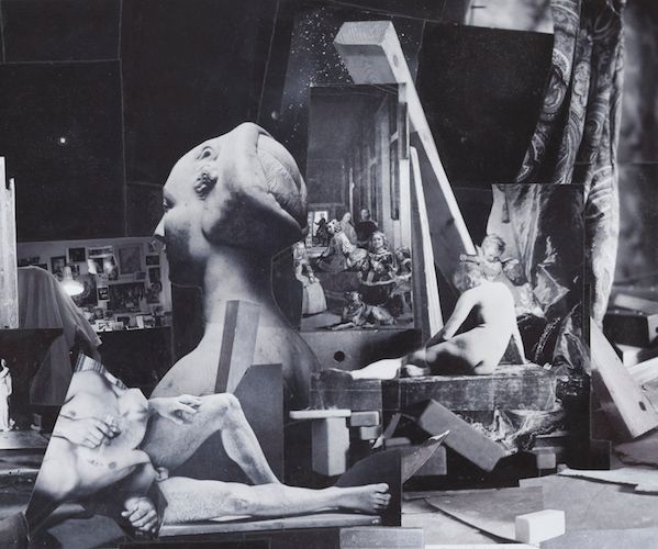 An excerpt fromJohn O'Reilly, "Eakins Posing," 2006. Polaroid photomontage.Photo: courtesy of the Worcester Art Museum.
