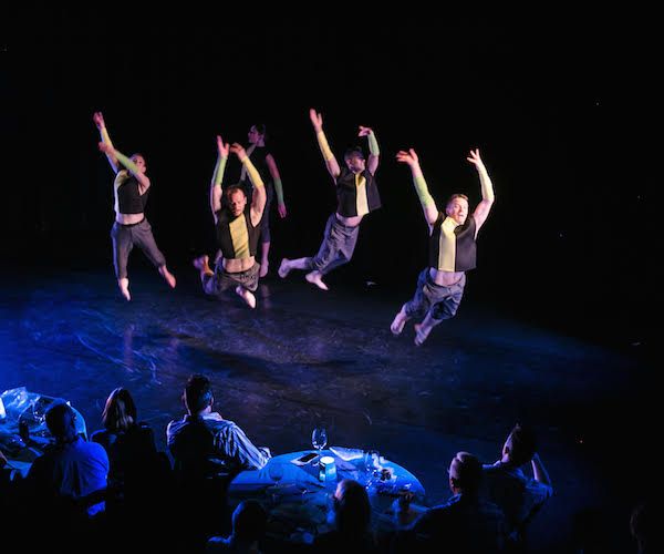 "Running with Scissors" Dancers (L-R): Amber Sloan, Tommy Seibold, Rebecca Hadley, Jeffrey Kazin, Nic Petry Photo: Grant Terzakis