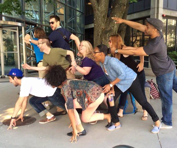 Fresh Ink Theater Company makes a "Mad Dash" for theatrical glory. Photo: Laura Neubauer.