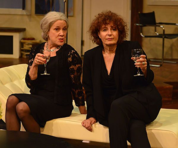 Debra Wise and Paula Plum in the Gloucester Stage Company production of "Out of the Mouths of Babes." Photo: Gary Ng.