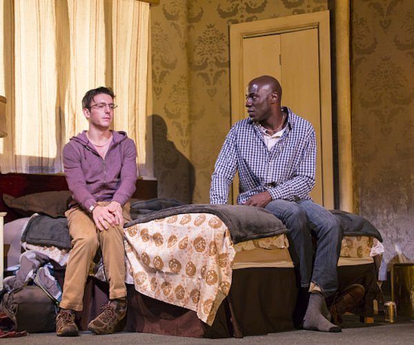 Samuel H. Levine and McKinley Belcher III in the Huntington Theatre Company production of "A Guide for the Homesick." Photo: T. Charles Erickson.