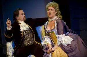 Josh Aaron McCabe and Elizabeth Aspenlieder of Shakespeare & Company