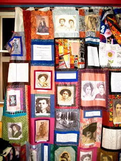 A portion of the quilt