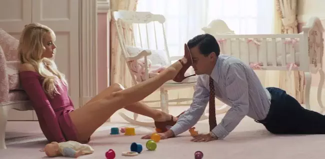 One of the moments of decadence in "The Wolf of Wall Street."