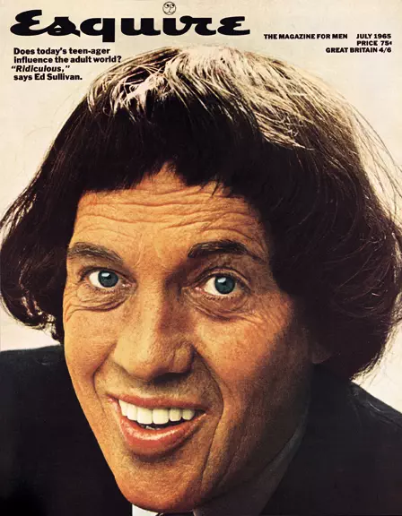 Ed Sullivan goes mod .... for the cover of "Esquire."