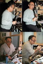 Sax doctor Emilio Lyons at work.