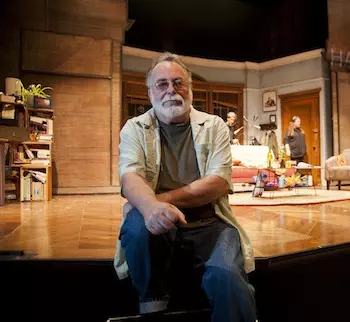 Playwright Mark St. Germain on the set of his play "Dancing Lessons." Photo: Kevin Sprague.