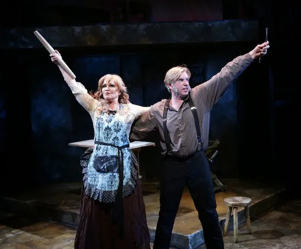 in the Lyric Stage production of "Sweeney Todd."