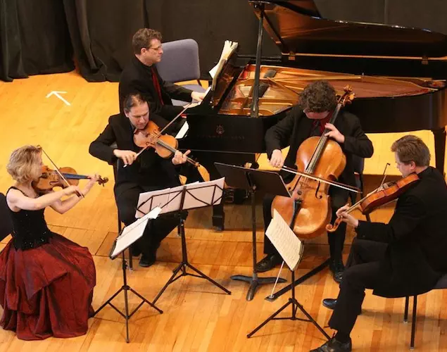 The Wooster Chamber Music Society in action.