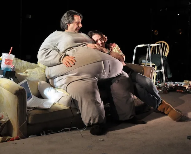 John Kuntz and Maureen Keiller in the SpeakEasy Stage Company production of “The Whale.” Photo: Craig Bailey/Perspective