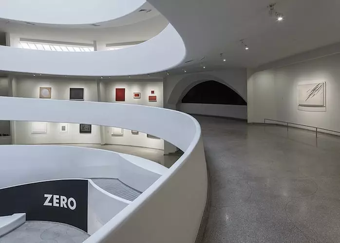 Interior View of Guggenheim's exhibit ZERO: Countdown to Tomorrow, 1950s–60s. Photo: David Heald © The Solomon R. Guggenheim Foundation, New York