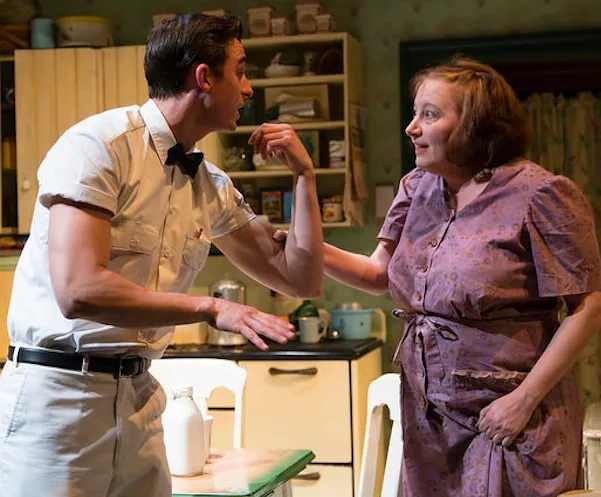 Michael Knowlton and Adrianne Krstansky in the Huntington Theatre Company’s production of William Inge’s Come Back, Little Sheba, directed by David Cromer, playing March 27 – April 26, 2015, South End / Calderwood Pavilion at the BCA. Photo: T. Charles Erickson.