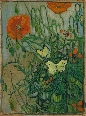 Vincent van Gogh, "Butterflies and Poppies,"