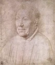 Jan van Eyck, “Portrait of a Man (Niccolo Albergati?),” c. 1438.