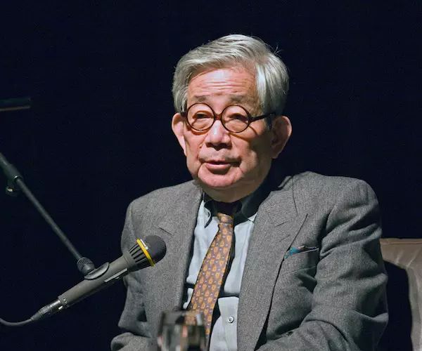 Kenzaburo Oe at the Japan Institute in Cologne, Germany. Photo: Hpschaefer.