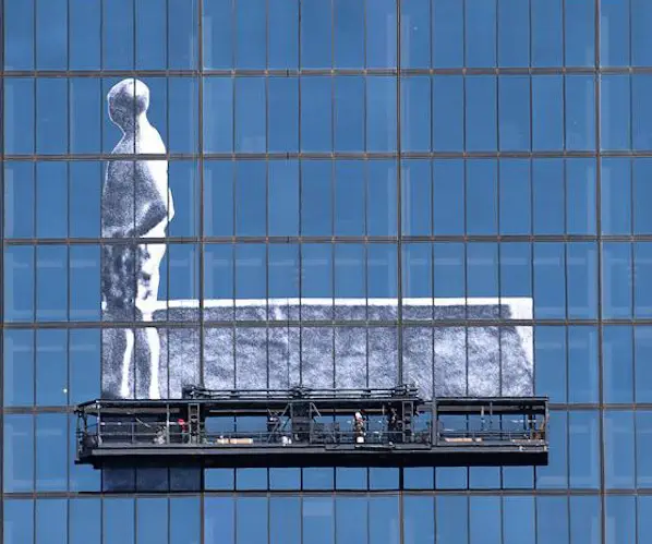 Photomural by French artist JR on Boston