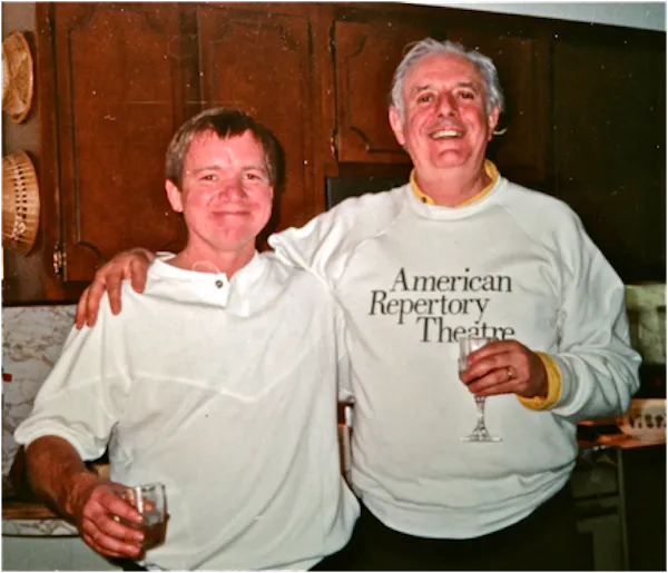 Robert Scanlan and Dario Fo in 19- Photo: Poets
