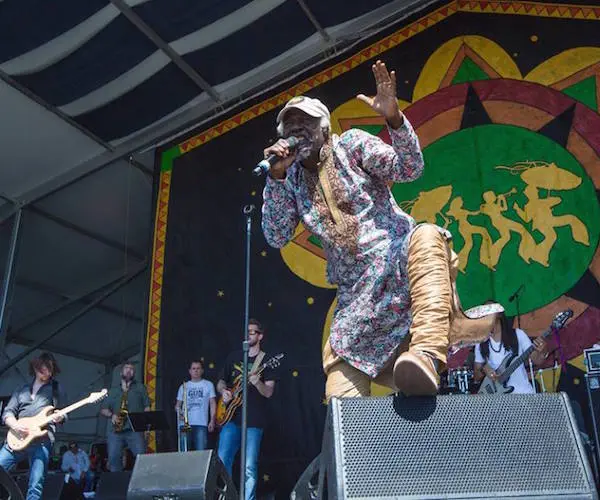 Alpha Blondy & The Solar System at the 2016 New Orleans Jazz & Heritage Festival presented by Shell Photo: Josh Brasted