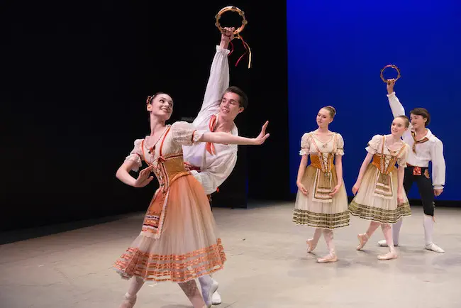 Boston Ballet II and Boston Ballet School Summer Dance Program students in August Bournonville
