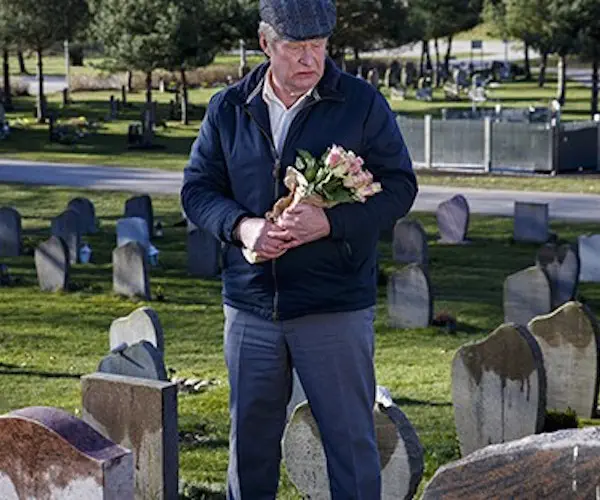 Rolf Lassgård in a scene from "A Man Called Ove."