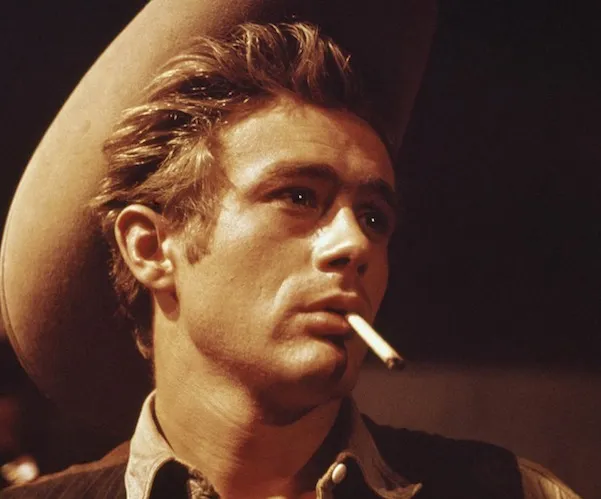 James Dean in "Giant." As an actor, still a beginner.