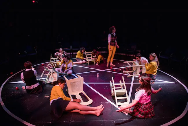 A scene from the brainwashed witch academy in "Letters from the Coven."