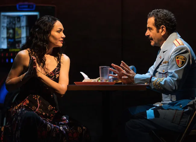 Katrina Lenk and Tony Shalhoub in the New York production of "The Band